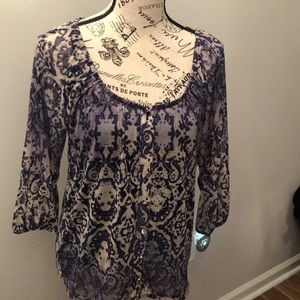 Print blouse with cami